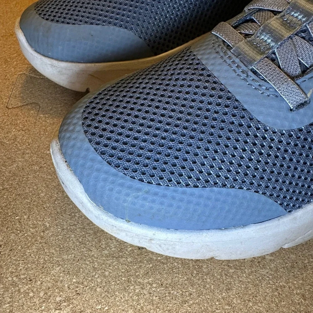 Skechers GoWalk Slip-Ins Women 6.5 Blue Walking Shoe Sneaker 124836 Mesh Comfort
